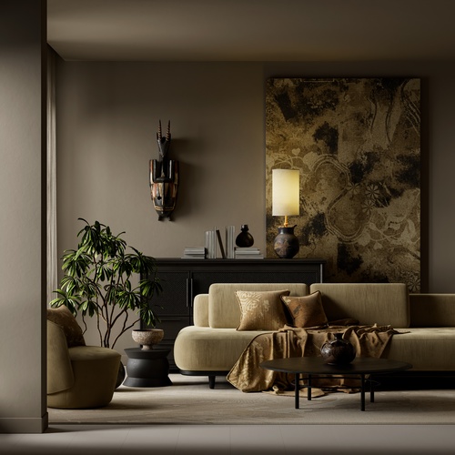 Dark,Moody,Luxury,Living,Room,Interior,With,Warm,Lighting,,Textured