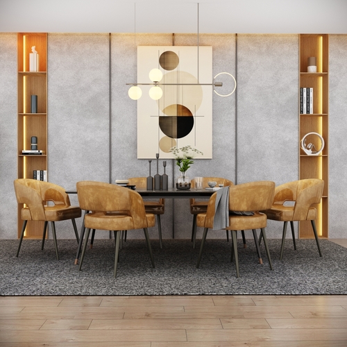 3d,Rendering,Of,Dining,Room,Design,Modern,Luxury,Concept
